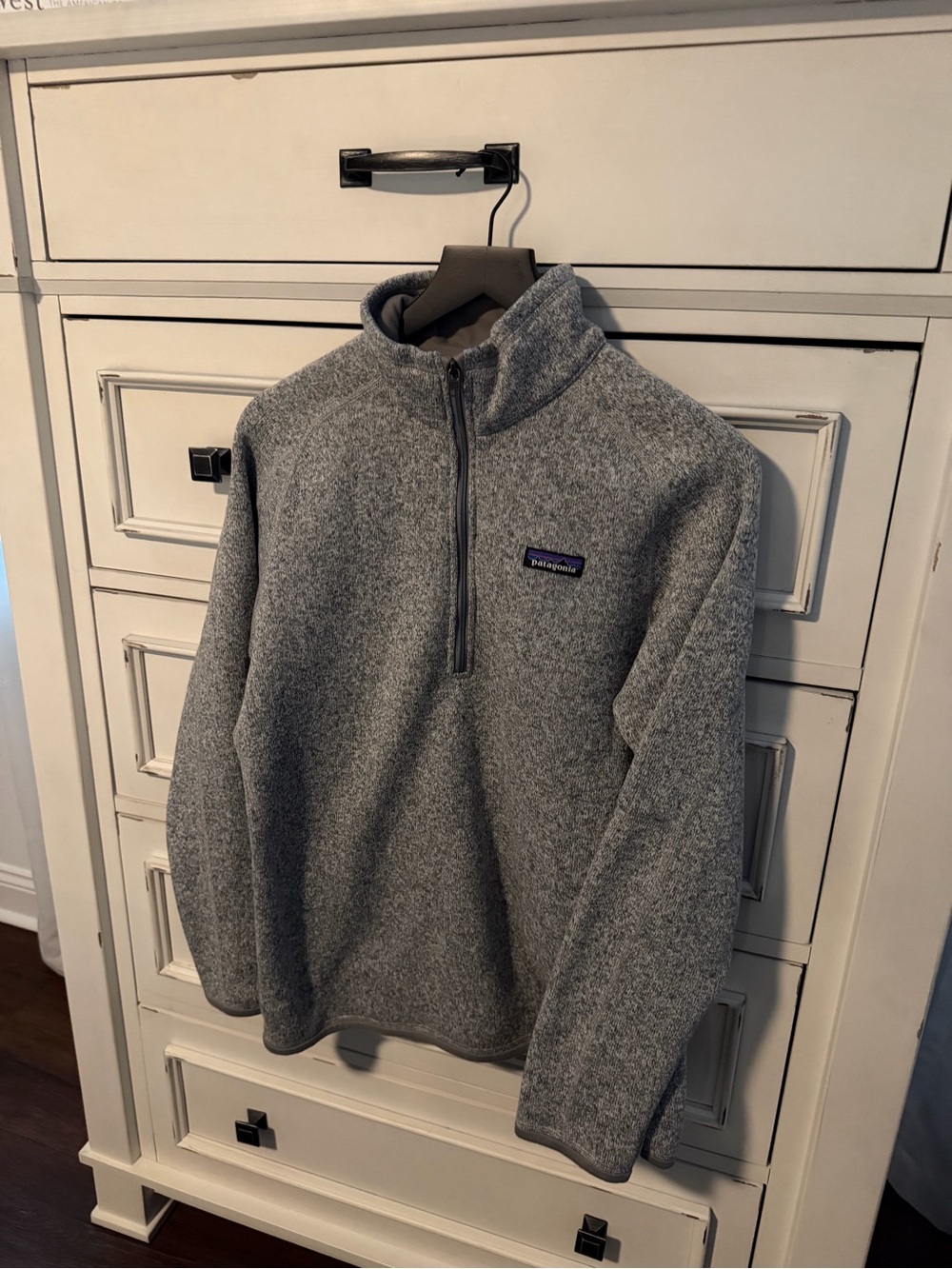 Patagonia Heather Gray Quarter-Zip Fleece Pullover